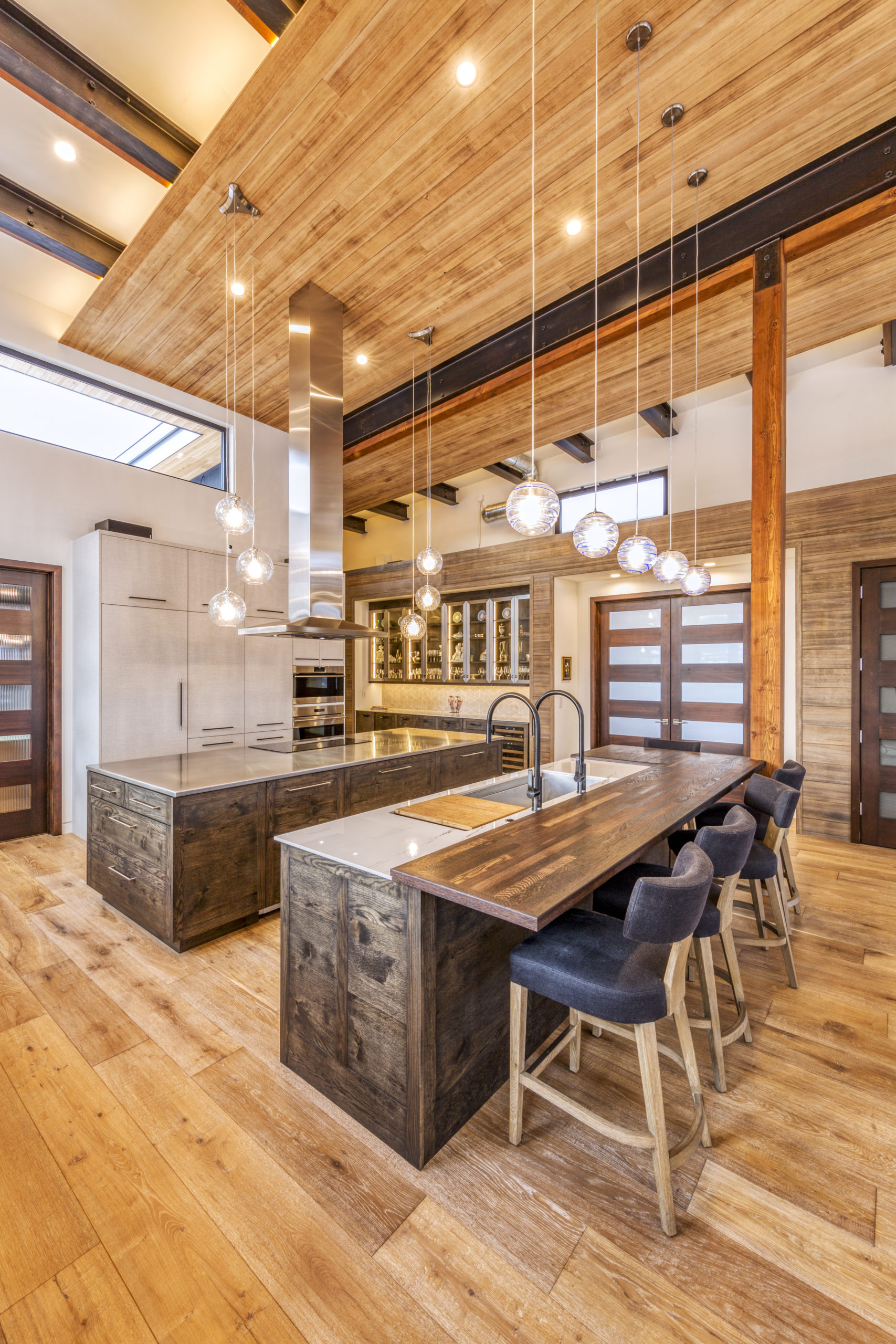 double kitchen islands