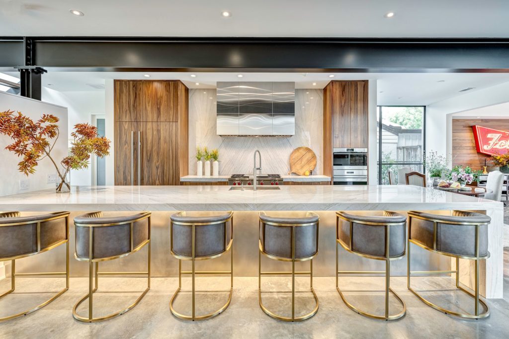 seating at kitchen island