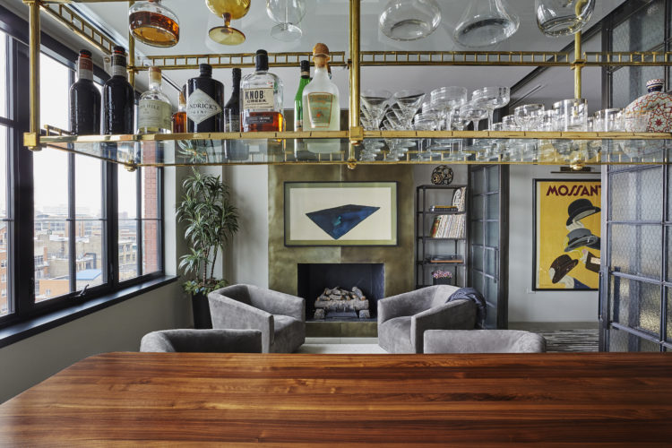 One-of-a-Kind Penthouse Wine Room and Bar - Bentwood Kitchens ...