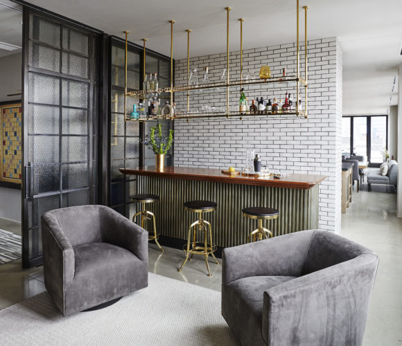 Image showcasing One-of-a-Kind Penthouse Wine Room and Bar - Bentwood Kitchens ...