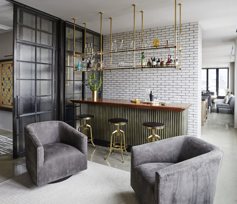 One-of-a-Kind Penthouse Wine Room and Bar - Bentwood Kitchens ... - High End Penthouse With Wine Bar