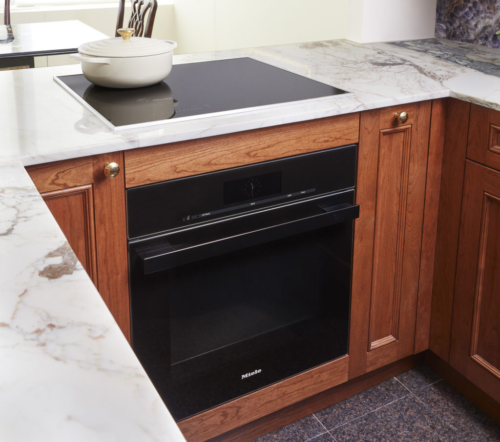 built-in oven with cabinetry