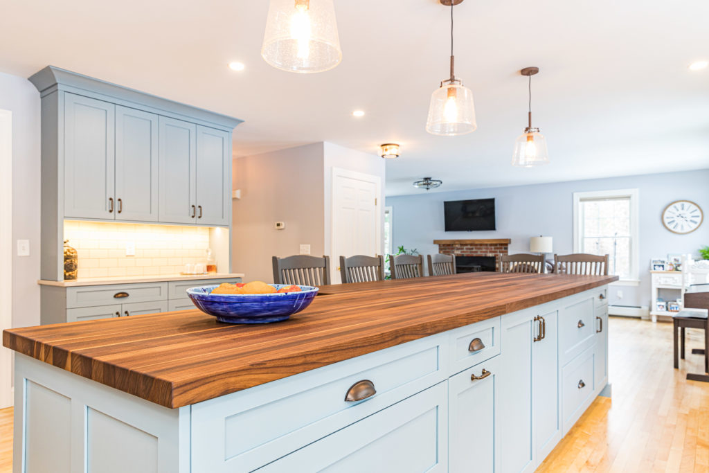 an open kitchen designed for families