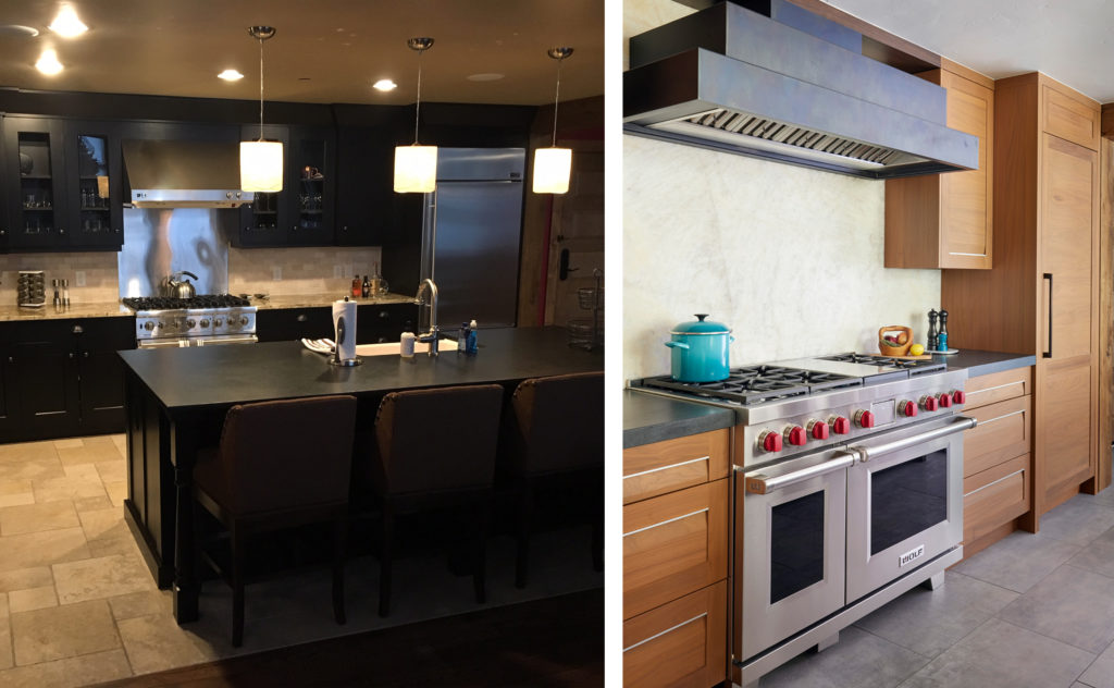 before and after kitchen remodel