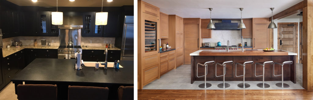 before and after kitchen remodel