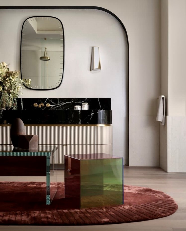 Bentwood Modern Texture cabinetry in bathroom