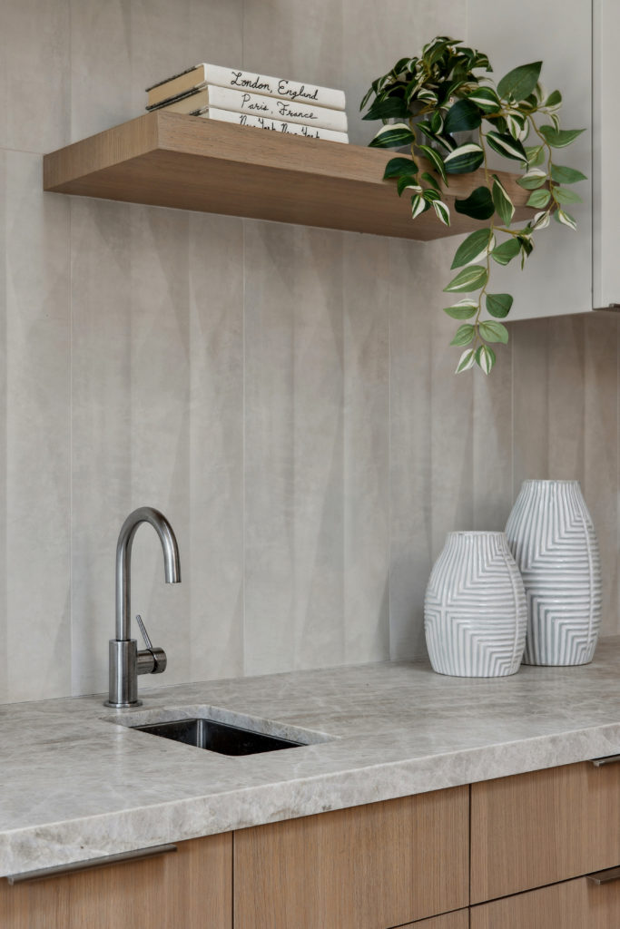 Shelving in the kitchen
