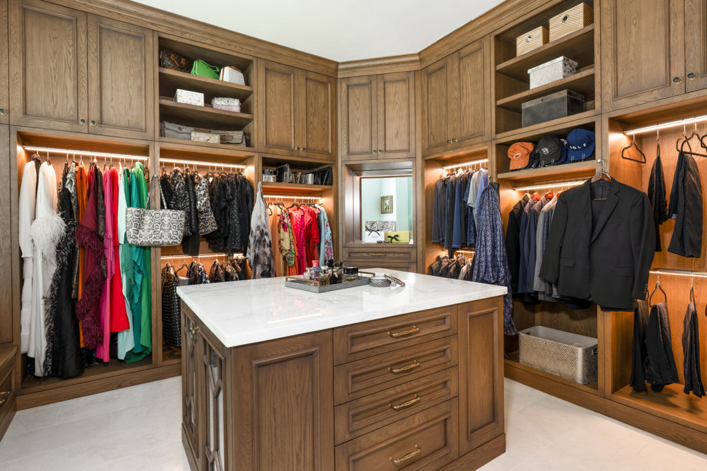 Plenty of storage space for him and her in the closet