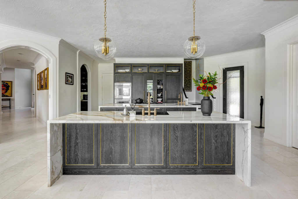 texture finish of Midnight Oak paired with Walnut creating a depth and warmth