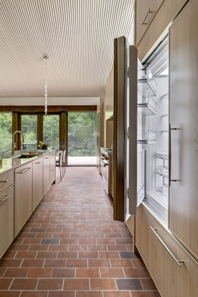 10w Sub-Zero refrigerator integrated into the cabinetry
