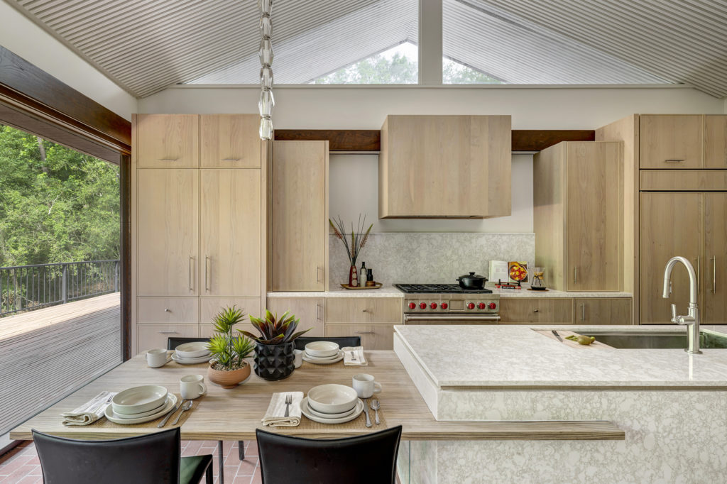 4w breakfast dining is built into the island